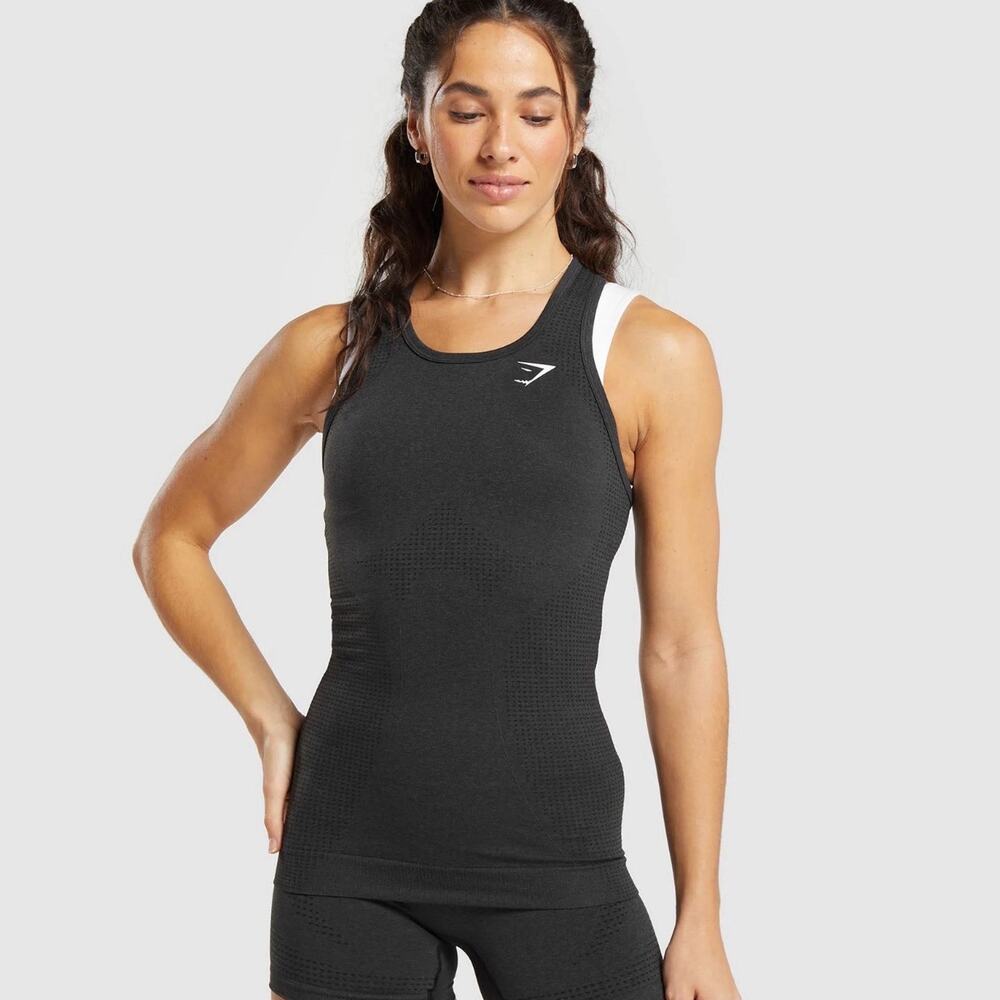 Gymshark Black Seamless Women's Tank Size M